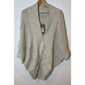 NWT Prana Lima Cardigan One Snap Organic Cotton Bone Tan Extra Large XL New